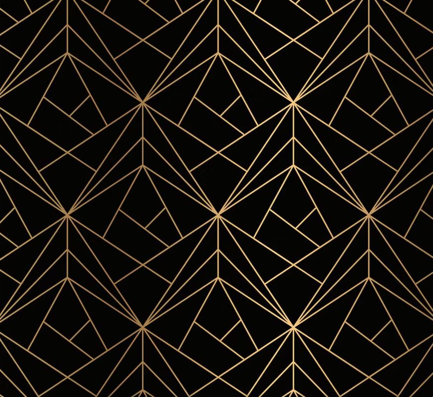 Black And Gold Geometric